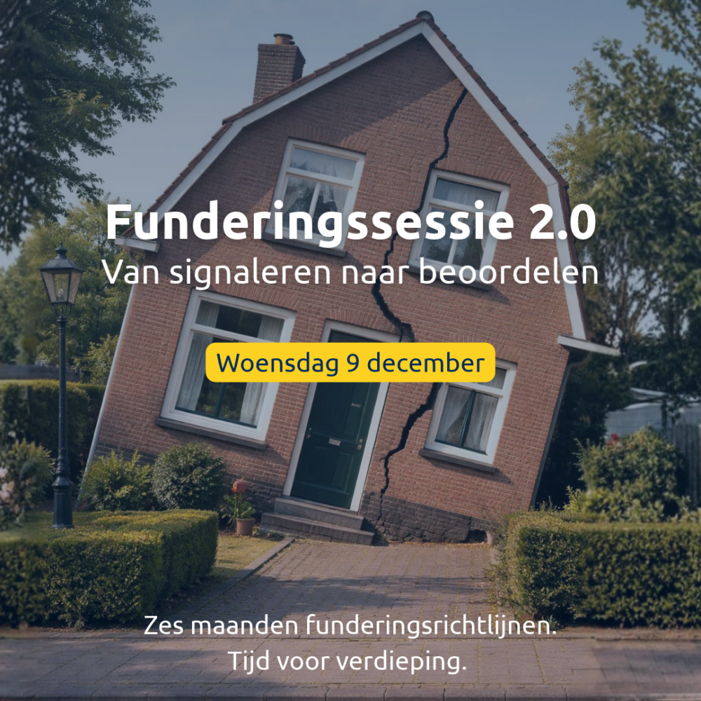 9 December | Infosessie funderingen